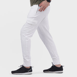 GS - Men 'White' 4-Way Stretch Terry Trouser GS903