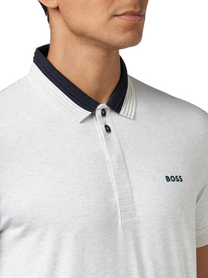 BOSS Polo Paddy Grey Nero Regular Fit