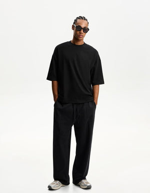 BS-Black Wide-leg trousers