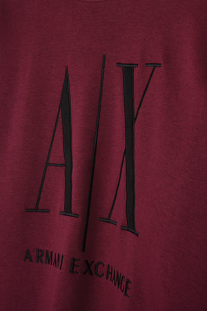 ARMANI ENLARGED EMBROIDERED LOGO SWEATSHIRT