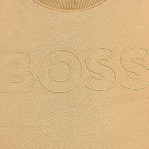 HU - Kids 'Beige' Patch Fleece Sweatshirt HU345