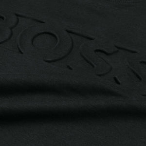 HU - Men 'Black' Boss Embossed Logo Fleece Sweatshirt HU598