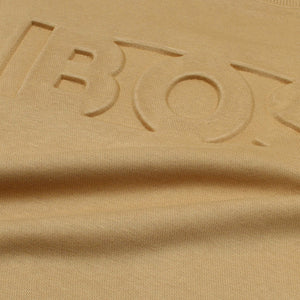 HU - Men 'Beige' Boss Embossed Logo Fleece Sweatshirt HU599