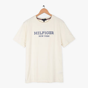 TM - Men 'Off White' Hilfiger New York Embroidered Logo T-Shirt TM772