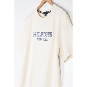TM - Men 'Off White' Hilfiger New York Embroidered Logo T-Shirt TM772