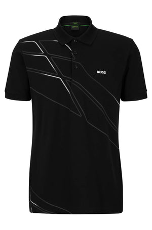 BOSS Polo Paddy Black Nero Regular Fit