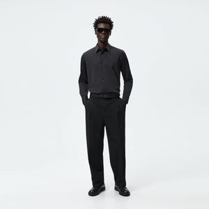 ZR - Men 'Black' Premium Lycra Cotton Slim Fit Stretchable Shirt ZR86