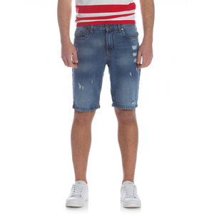 ORIGINAL MARINES - Men 'blue' ribbed denim short OM946 (2639707177045)