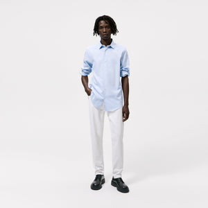 ZR - Men 'Sky Blue' Easy Care Textured Shirt ZR107