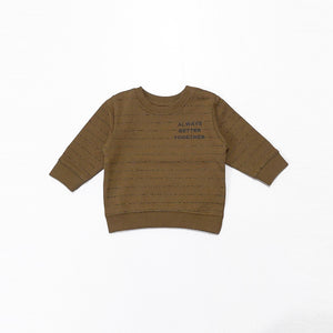 NI - Kids 'Brown' Srtipe Fleece Sweatshirt NI936