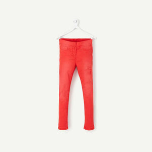 Tape A Loeil- kids' red ' treggings with stars and worn effects  TO878 (2657577369685)