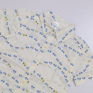 CR - Kids 'White' Car Printed Short Sleeve Causal Shirt CR134