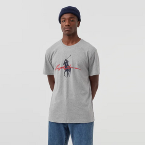 PL - Men 'Grey' Polo Pony T-Shirt PL64