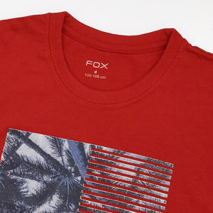 FX - Kids 'Red' Printed Cotton T-Shirt FX138