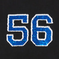 FB - Kids 'Black' 56 Embroidery Patch Cotton T-Shirt FB779