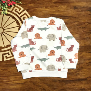 C&A - Kids 'White' Little Animals Terry Sweatshirt CA933