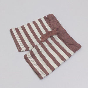 MI - Kids 'White' Striped Cotton Shorts MI115