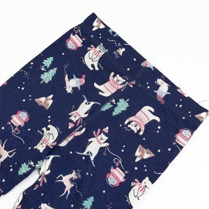 FF - Kids 'Navy' Animal Printed Cotton Tight FF130