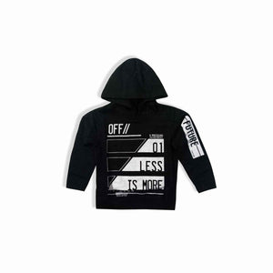 LEFTIES - BOYS BLACK PRINTED  HOODIE  LFT834 (4124265185365)