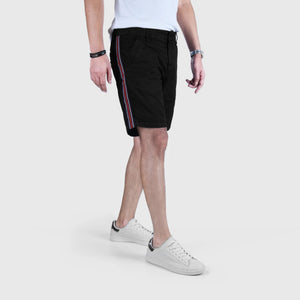 MEN-Anglio Litrico 'Black' Garment Dye Midnight Chino Shorts AL652 (2686541922389)