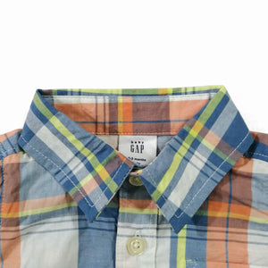 GAP- Kids Short Sleeve Plaid Shirt With Front Pocket GP1092 (2686898143317)