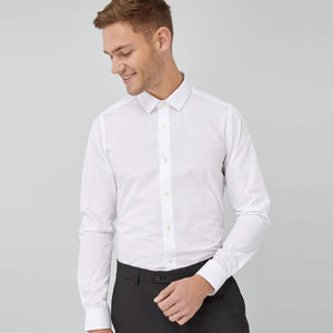 NEXT- SKINNY FIT - WHITE SHIRT  NX842 (2628665835605)