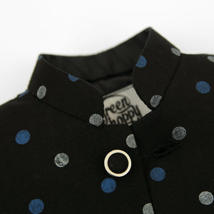 WC - Kids 'Black' Printed Waist Coat WC4