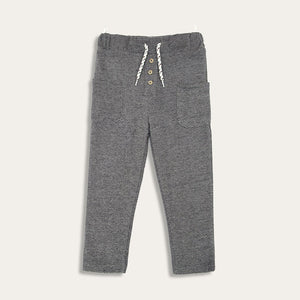 CA - Kids 'Grey' With Front Button Style 2 Pockets Winter Fleece Trouser CA544