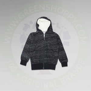 BEAR.RIVER - Kids 'Charcoal' Front Pockets Terry Zipper BR11102