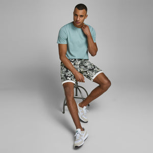 JACK&JONE - Men 'Green' Bowie Print Cotton Short JJ1065