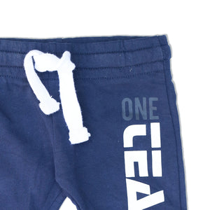 MC - Kids 'Black' ONE TEAM Printed Terry Trouser MC584