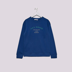 MG -Kids 'Blue' All Good Printed Terry Sweatshirt MG500