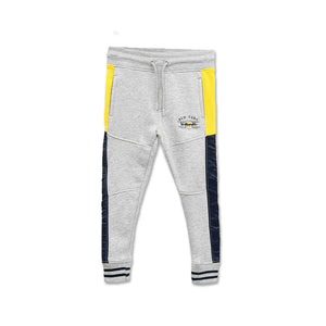 GO - Kids 'Grey' Exclusive New York Slogan Side Paneled Jogger Trouser GO586