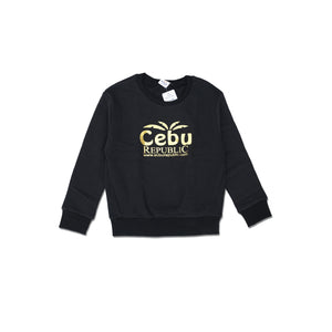 TAPE.A.LOEIL - Kids 'Black' Crew Neck CEBU Printed Sweatshirt TO1184