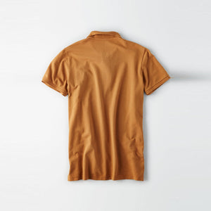 AE - Men 'Brown' Embroidered Logo Stretch Slim Fit Cotton Polo AE224