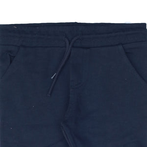 OR - Kids 'Black' With Back Pocket Face Printed Terry Jogger Trouser OR586
