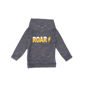 C.M - kids 'Grey' Roar Applique Print  Terry CM1112