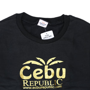 TAPE.A.LOEIL - Kids 'Black' Crew Neck CEBU Printed Sweatshirt TO1184