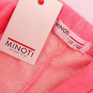 M.I.N.O.T.I - Kids 'Pink' Frayed hem Florescent dyed Shorts MN318