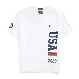 RL - Men 'White' Team USA 2020 Summer Olympics Wordmark T-Shirt PR402
