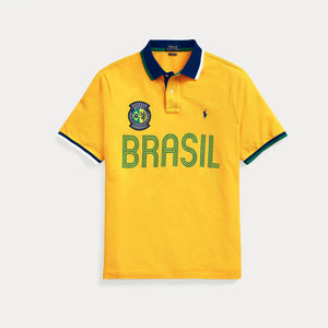 RALPHLAUREN - Men 'Yellow' Yellow Country Mesh Brazil Polo SP001