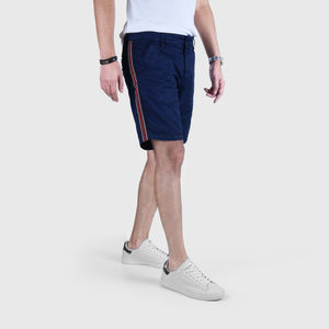 MEN-Anglio Litrico 'Navy' Garment Dye Midnight Chino Shorts AL653 (2685100163157)