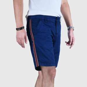 MEN-Anglio Litrico 'Blue' Garment Dye Midnight Chino Shorts AL650 (2685102620757)