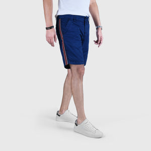 MEN-Anglio Litrico 'Blue' Garment Dye Midnight Chino Shorts AL650 (2685102620757)