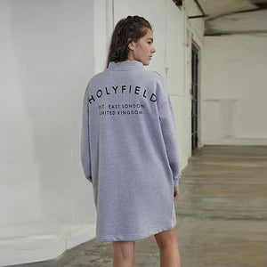 HF - Kids 'Gray' With Two Pockets Zip up Fleece Long Sweatshirt HF757