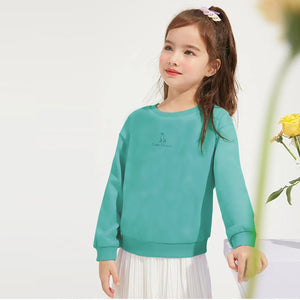 SF - Kids 'Seagreen' Premium Quality Sweet Forever Slogan Printed Fleece Sweatshirt SF706