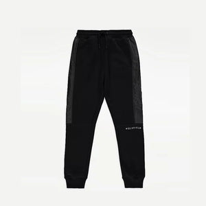 HF - Kids 'Black'  Panelled Fleece Jogger Trouser HF756