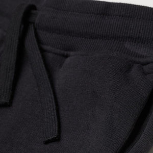 HnM - Kids 'Black' Elasticated Drawstring With Pockets Fleece Jogger Trousers HM1153