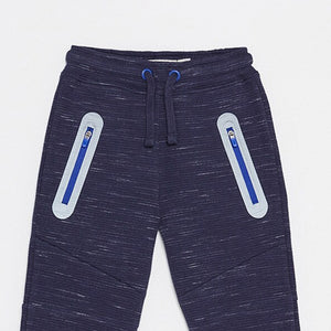 S.F.E.R.A - Kids 'Navy' With Sides Pockets Terry Jogger Trousers SF1144