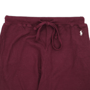 R.L - Men 'Maroon' Waffle-Knit Thermal Lounge Pajama PL132